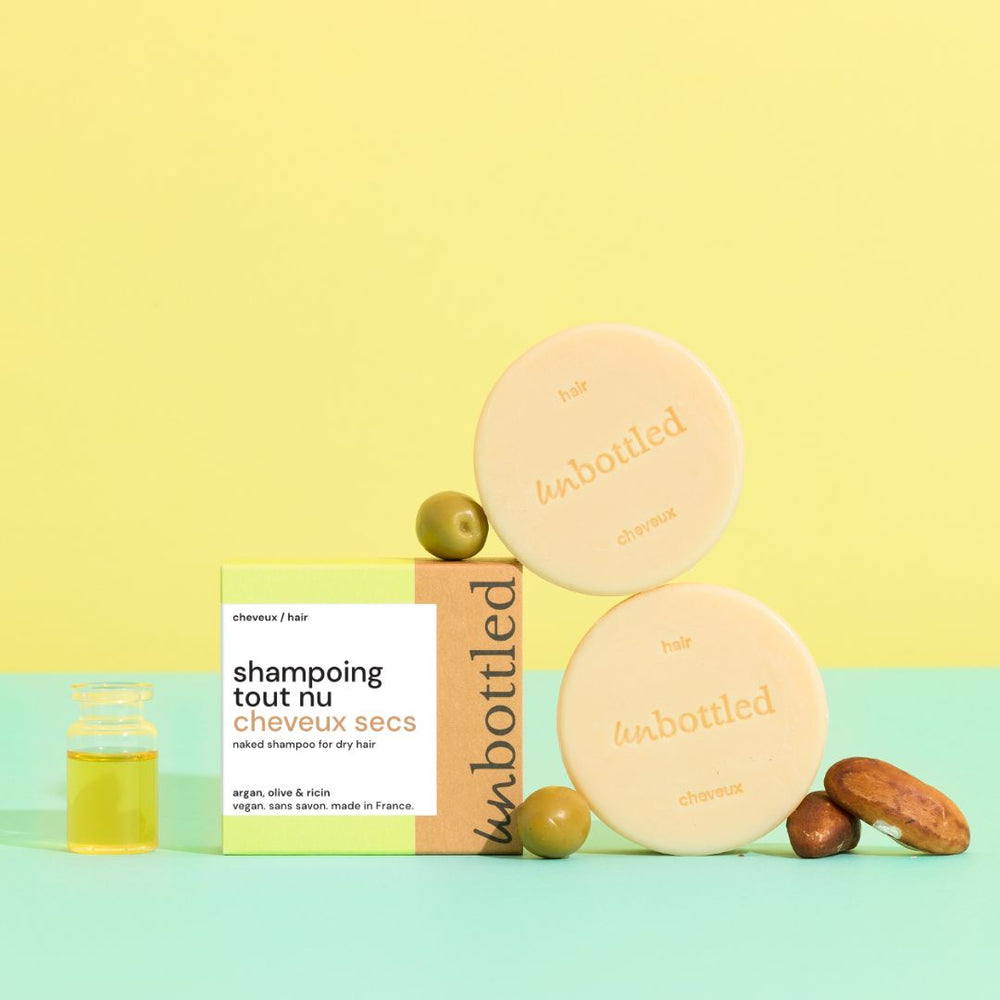 Duo de Shampoings Solides Tout Nu - Cheveux Secs & Abimés