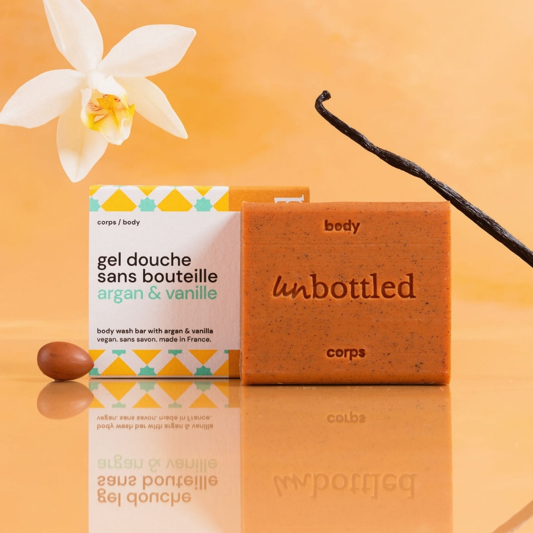 Gel Douche Sans Bouteille - Argan & Vanille