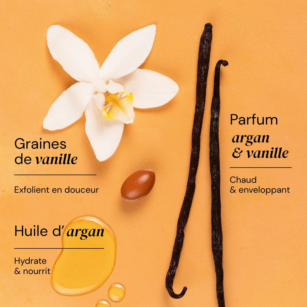 Gel Douche Sans Bouteille - Argan & Vanille