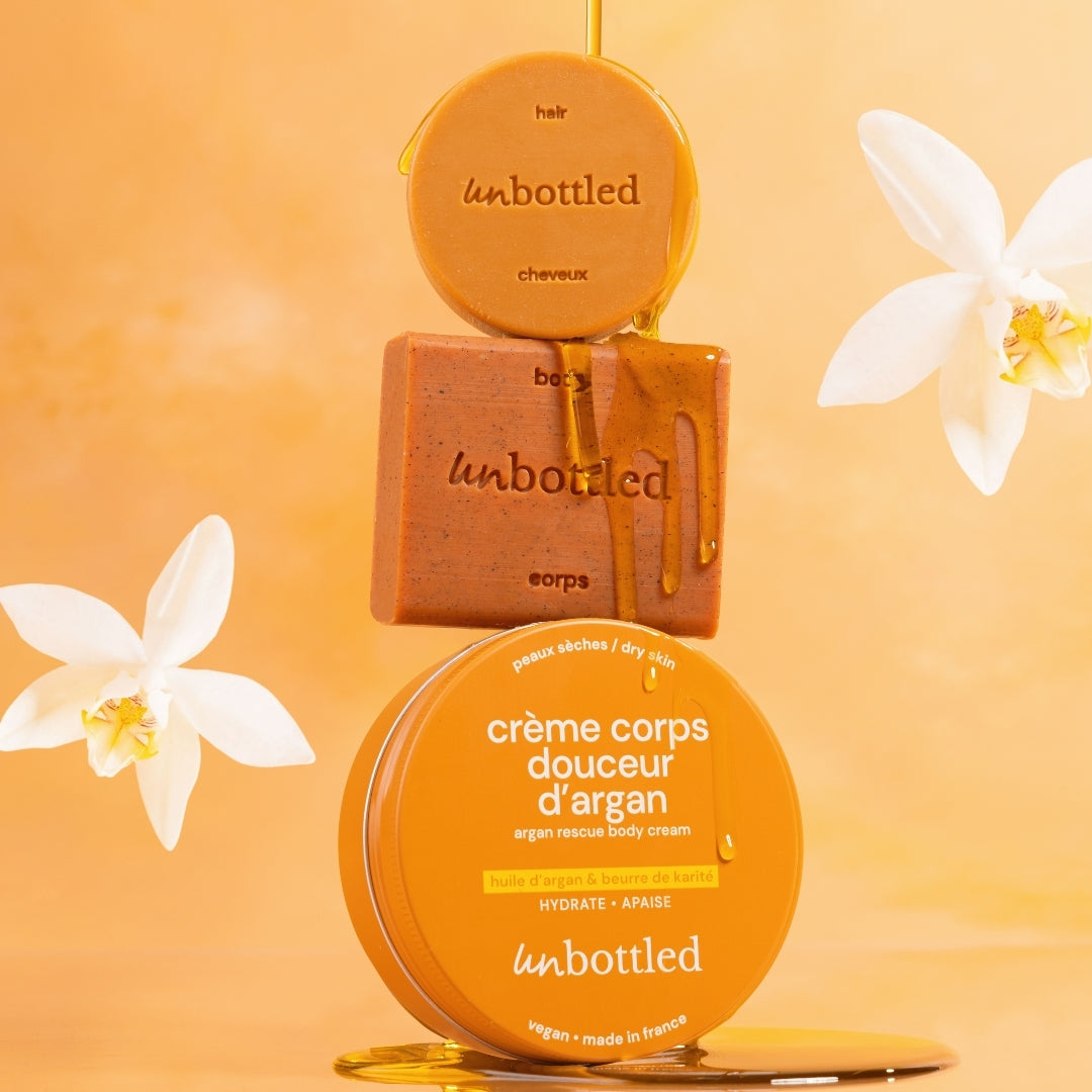 Gel Douche Sans Bouteille - Argan & Vanille