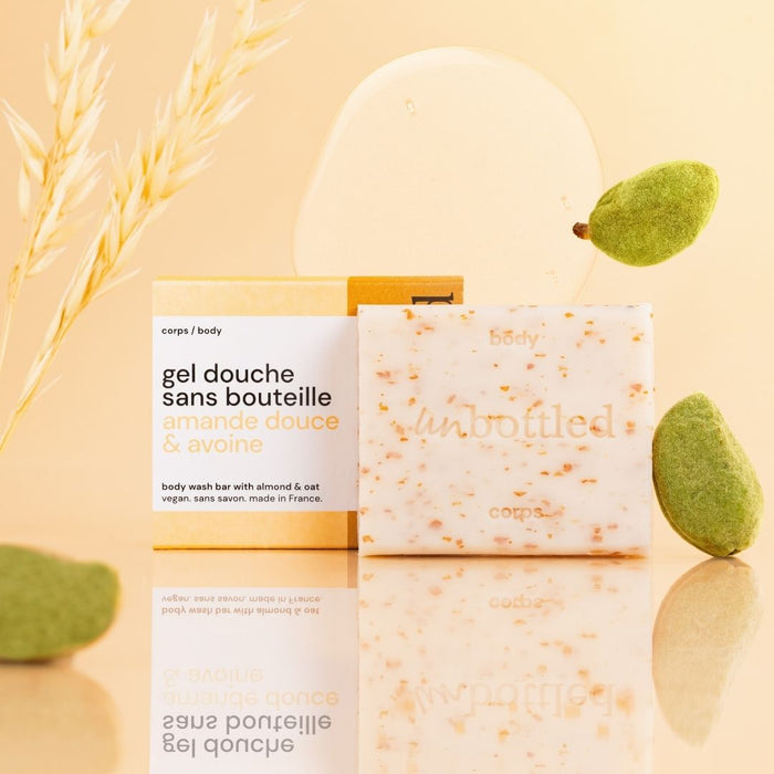 Gel Douche Sans Bouteille • Avoine & Amande Douce