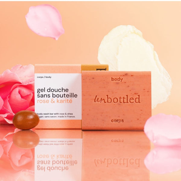 Gel Douche Sans Bouteille • Rose & Karité