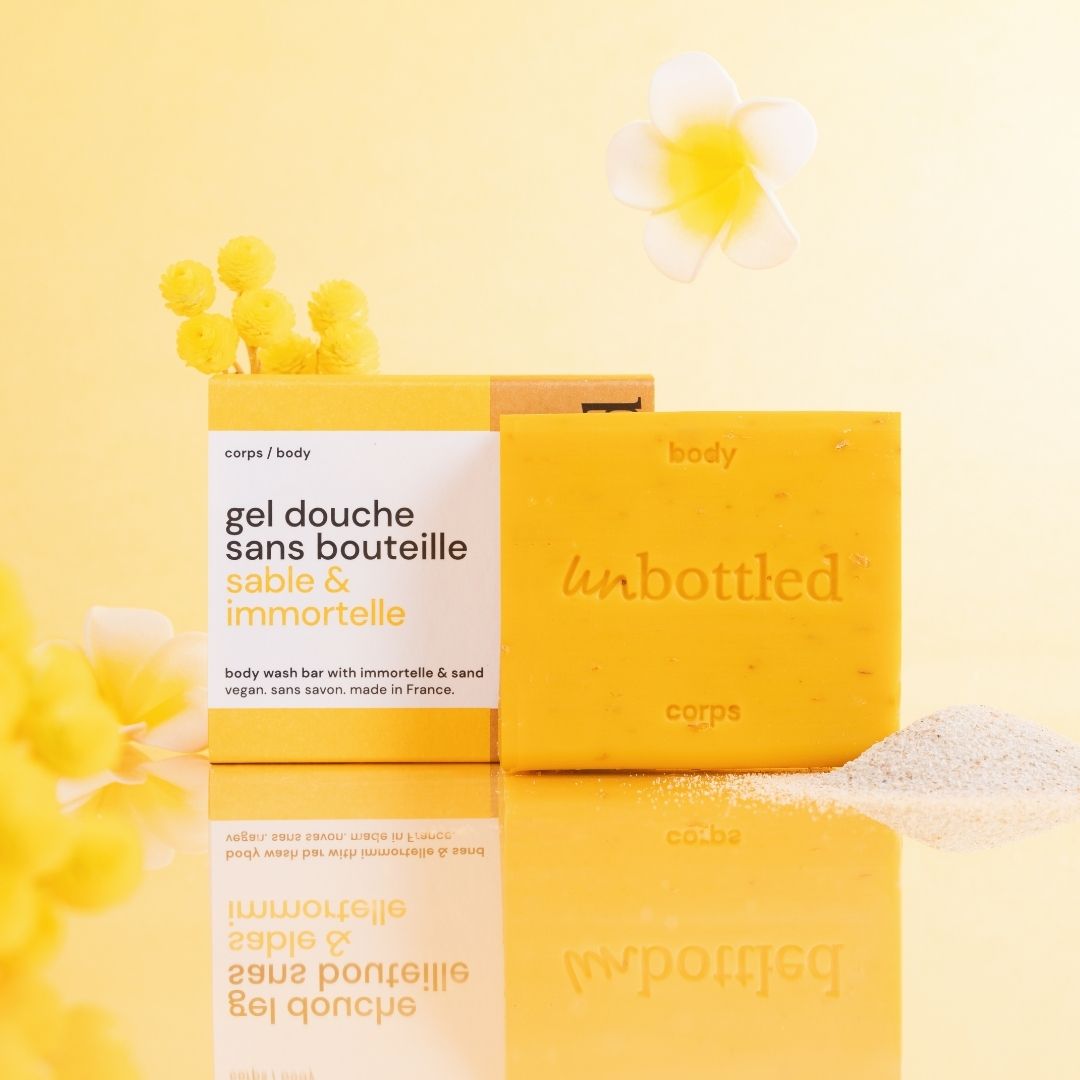 Gel Douche Sans Bouteille • Sable & Immortelle