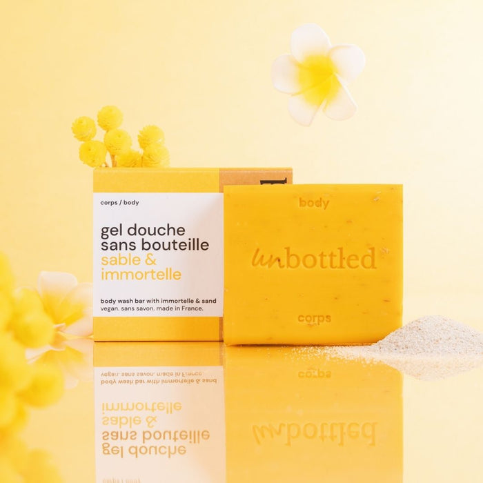 Gel Douche Sans Bouteille • Sable & Immortelle