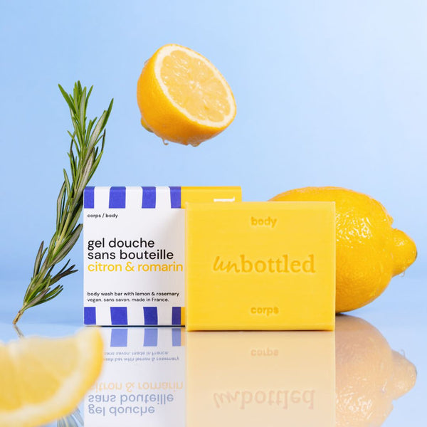 Gel Douche Sans Bouteille • Citron & Romarin
