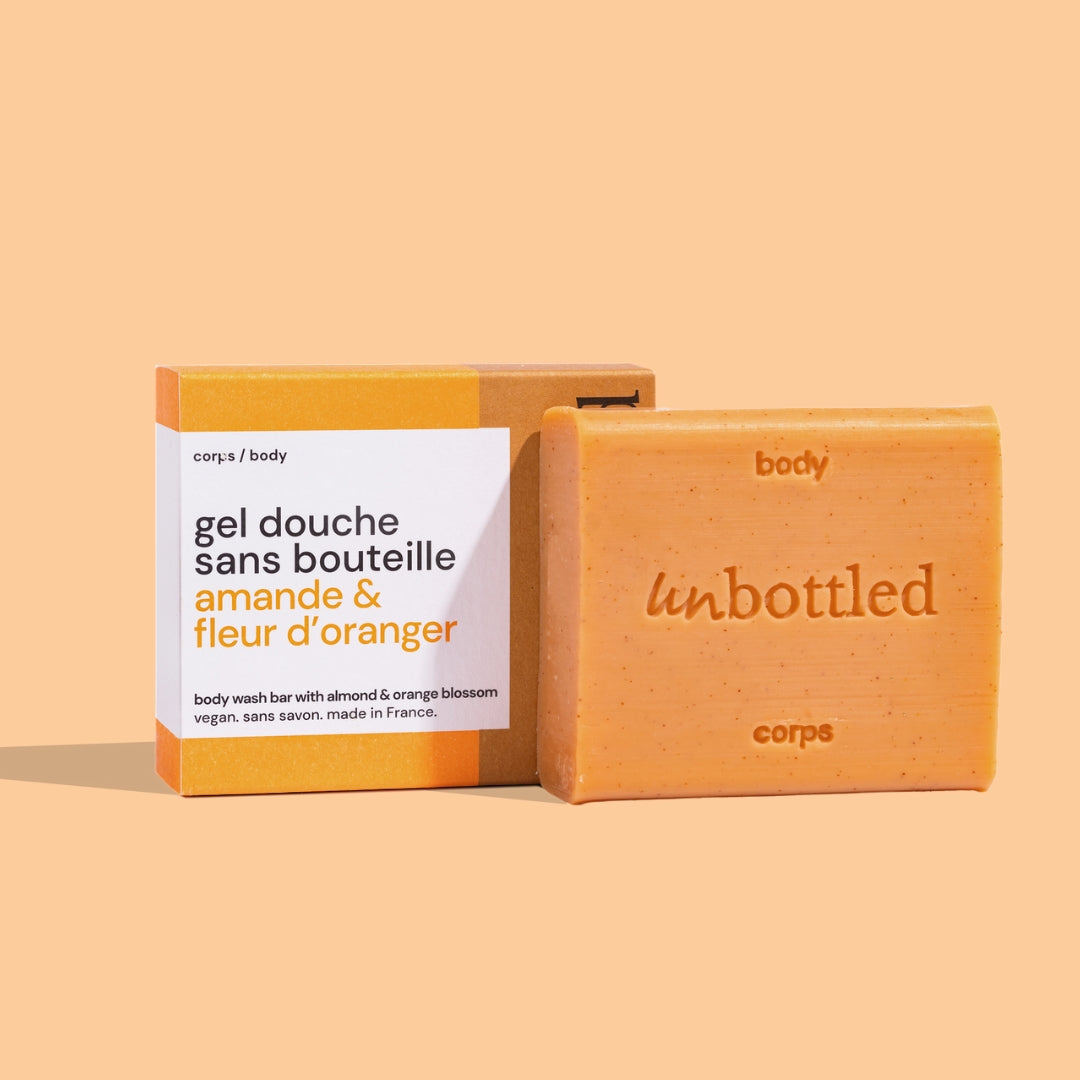 Gel Douche Sans Bouteille • Amande & Fleur d’Oranger