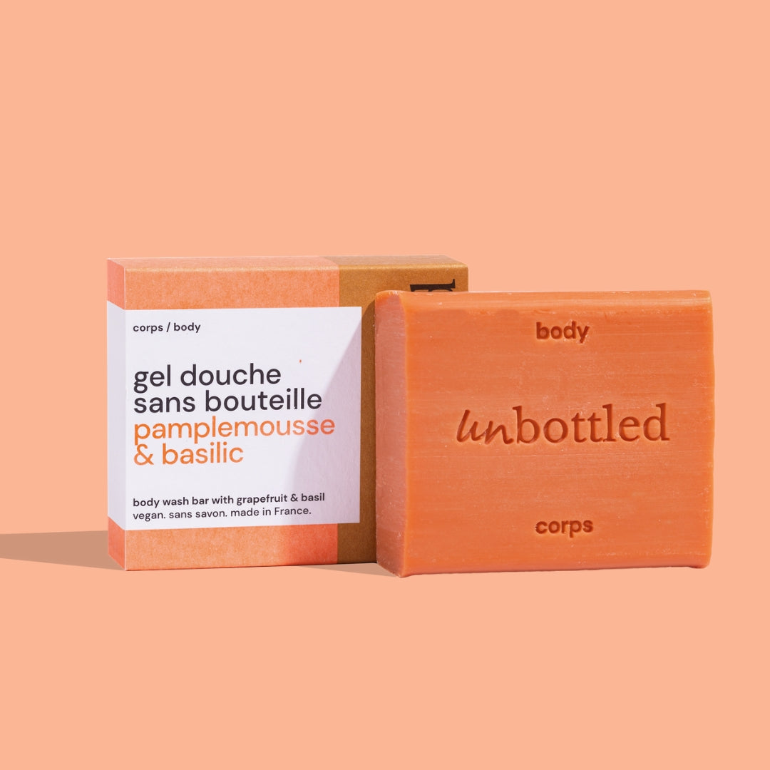 Gel Douche Sans Bouteille • Pamplemousse & Basilic