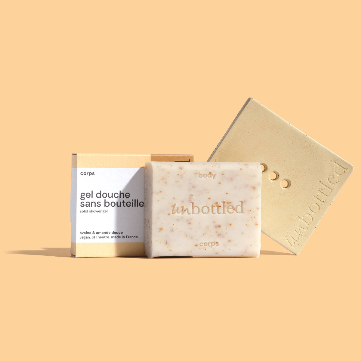 Duo de Gels Douche Sans Bouteille - Avoine & Amande Douce