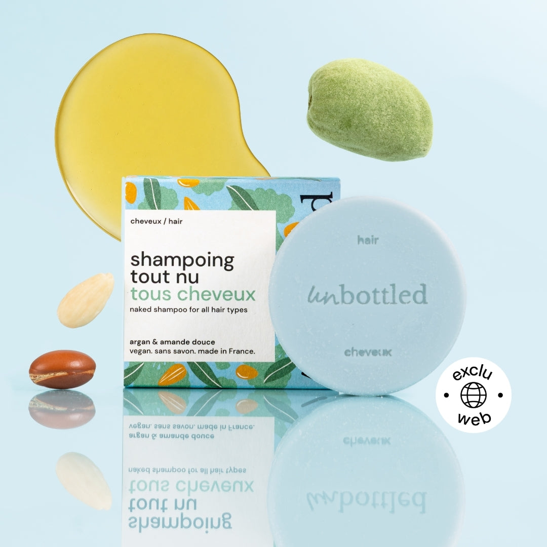 Shampoing Solide Tous Types de Cheveux • Amande Douce