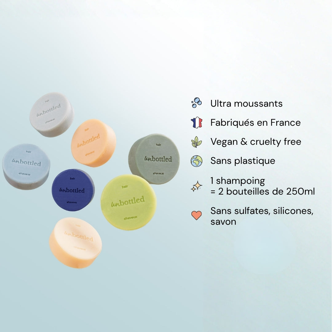 Shampoing Solide Tous Types de Cheveux • Amande Douce