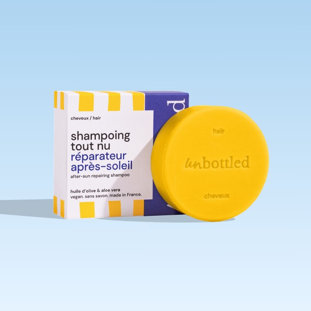 Shampoing Solide Tout Nu • Réparateur Après-Soleil