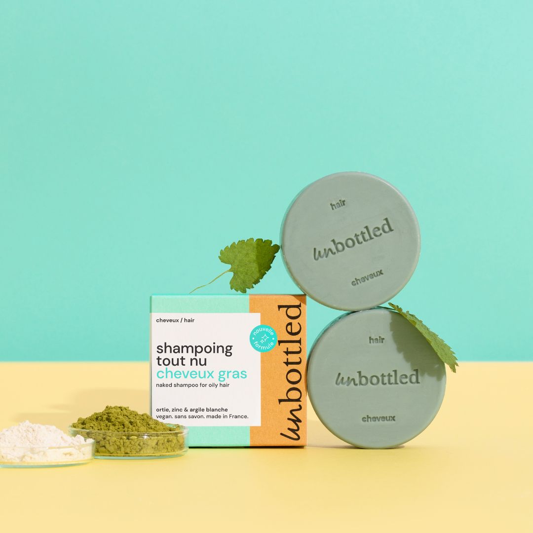 Duo de Shampoings Solides Tout Nu - Cheveux Gras & Pellicules